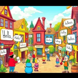 Whose Hellos Are These, Anyway? - Text-based game