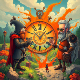 Chronochums: Who's Time is it Anyway? - Text-based game