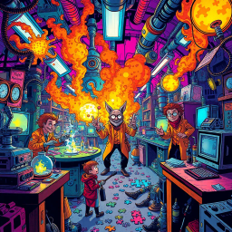 Whose Lab Is It Anyway? - Text-based game