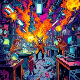 Whose Lab Is It Anyway? - Text-based game