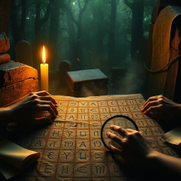 Cryptic Conundrum: The Enigmatic Engravings - Text-based game