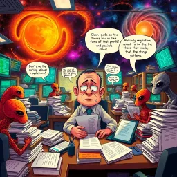 Galactic Bureaucracy: The Cosmic Conundrum - Text-based game