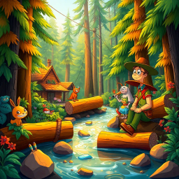 Log Jam: Whose Logs Are These, Anyway? - Text-based game