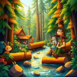 Log Jam: Whose Logs Are These, Anyway? - Text-based game