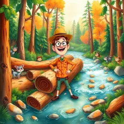 Log Jam: Whose Logs Are These, Anyway? - Text-based game