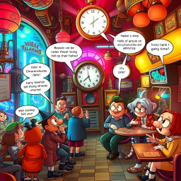 Chronochums: Whose Hello is It Anyway? - Text-based game