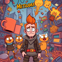 Metamayhem: Whose Adventure Is It, Anyway? - Text-based game