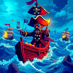 Pixel Pirate Plunder - Text-based game