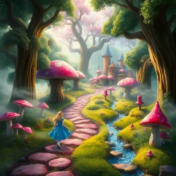 Wonderland Chronicles: Down the Rabbit Hole - Text-based game