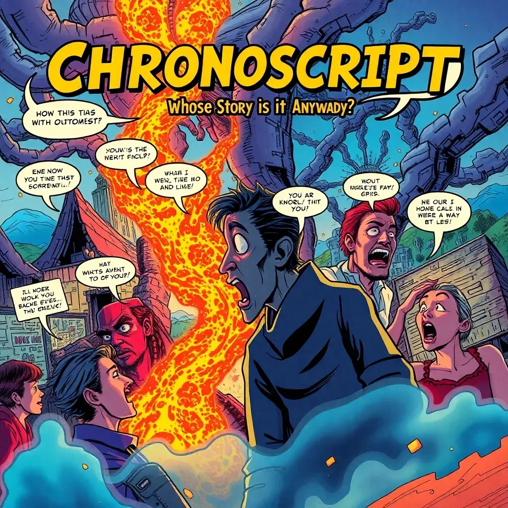 Chronoscript: Whose Story is it Anyway?