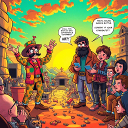 Relic Rumble: Whose Is It Anyway? - Text-based game