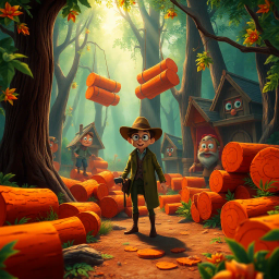 Log Jam: Whose Logs Are These, Anyway? - Text-based game