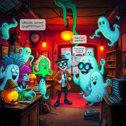 Whose Ghost Is It Anyway? - Text-based game