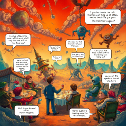 Metamayhem: Whose Adventure Is It Anyway? - Text-based game