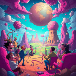 Metamayhem: Whose Adventure Is It Anyway? - Text-based game