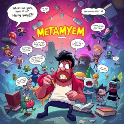 Metamayhem: Whose Adventure Is It Anyway? - Text-based game