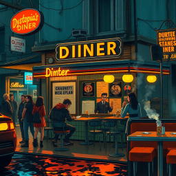 Dystopia's Diner - Text-based game