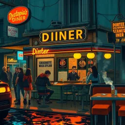 Dystopia's Diner - Text-based game