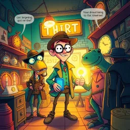 Chrono Chums: Who's There? - Text-based game