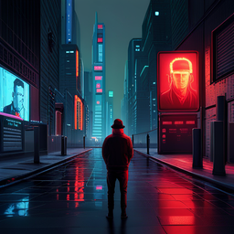 Neon Noir: Virtual Vendetta - Text-based game