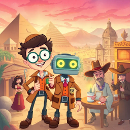 Chrono Chums: Who's There? - Text-based game