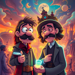 Chrono Chums: Who's There? - Text-based game