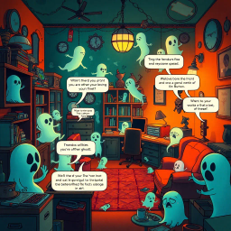 Whose Ghost Is It Anyway? - Text-based game