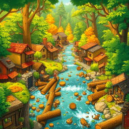 Log Jam: Whose Logs Are These, Anyway? - Text-based game