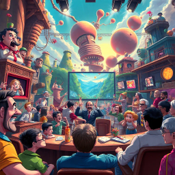 Reality Rumble: Whose Adventure is it Anyway? - Text-based game