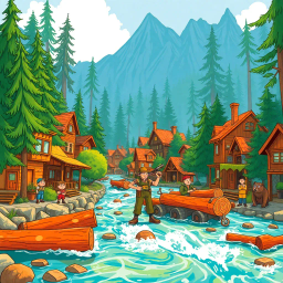 Logjam Chronicles: Whose Logs Are These, Anyway? - Text-based game