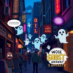 Whose Ghost Is It Anyway? - Text-based game