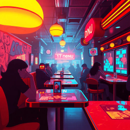 Glitch Diner: Cyber Serving - Text-based game