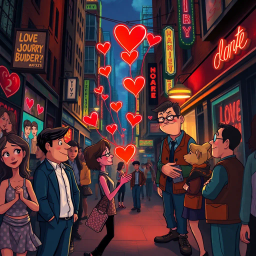 Romantic Drama with Dark Humor text games