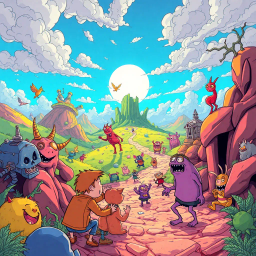 Metamayhem: Whose Adventure Is It Anyway? - Text-based game