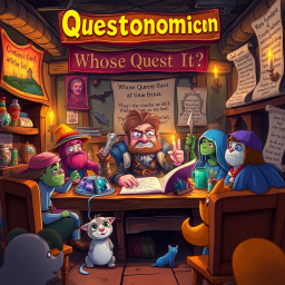 Questonomicon: Whose Quest Is It Anyway? - Text-based game