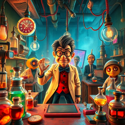 Lab Rascals: Who's the Genius Now? - Text-based game