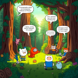 Log Jam: Whose Logs Are These, Anyway? - Text-based game