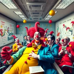 Corporate Clown Down! - Text-based game