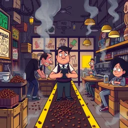 Operation Coffee Spill - Text-based game
