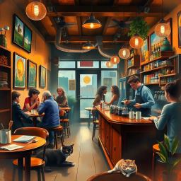 Café Conspiracy - Text-based game