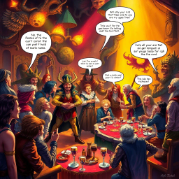 Prophecy Party: Whose Fate Is It Anyway? - Text-based game