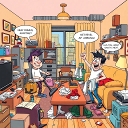 Whose Mess Is It Anyway? - Text-based game