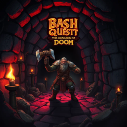 Bash Quest: The Dungeon of Doom - Text-based game