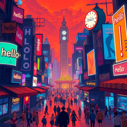 Whose Hellos Are These, Anyway? - Text-based game