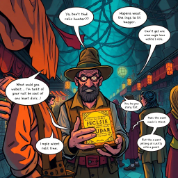 Relic Rumble: Whose Is It Anyway? - Text-based game
