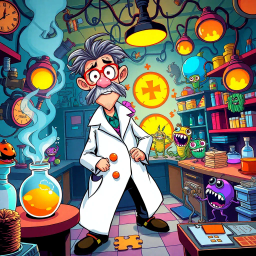 Lab Rascals: Who's the Genius Now? - Text-based game