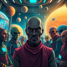 Cosmic Conundrums: Galactic Committee Showdown - Text-based game