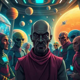 Cosmic Conundrums: Galactic Committee Showdown - Text-based game