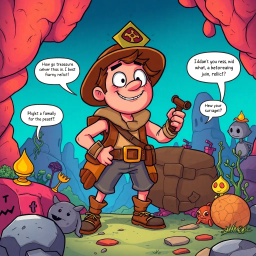 Relic Rumble: Whose Is It Anyway? - Text-based game
