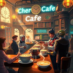 Chrono Café: Time's Last Brew - Text-based game